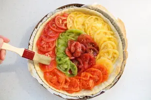 Tarta de tomate y queso