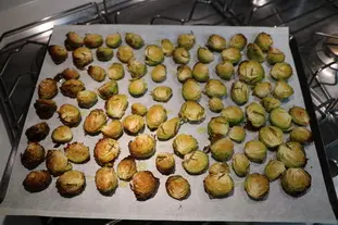 Coles de Bruselas asadas con limón y salvia. : Foto de la etapa6