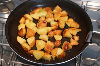 Judías verdes y patatas con salsa de nata Morbier