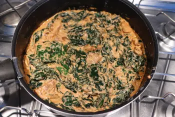 Crema de espinacas a la lombarda
