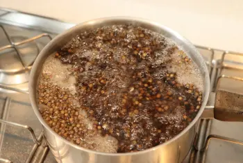 Lentejas con acedera y queso feta : Etapa 1