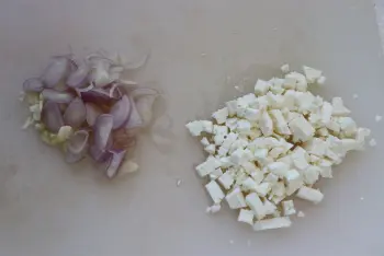 Lentejas con acedera y queso feta : Etapa 4