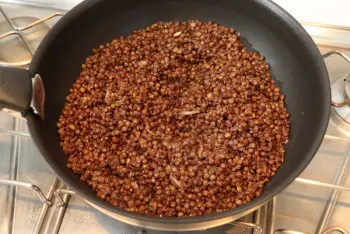 Lentejas con acedera y queso feta : Etapa 7