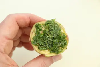 Alcachofas moradas a la romana : Etapa 6