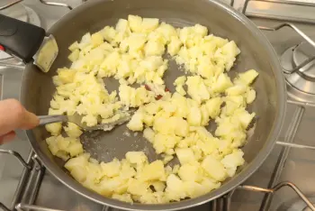 Puré de patatas, alcachofas y queso feta : Etapa 4
