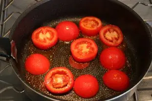 Huevos tomates y calabacín