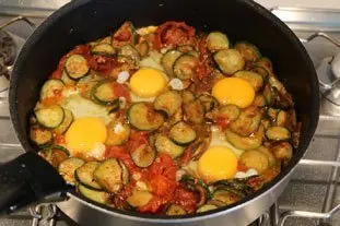 Huevos tomates y calabacín : Foto de la etapa9