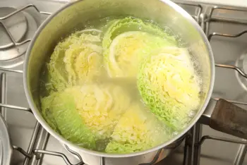 Tortilla de jamón y col : Etapa 2