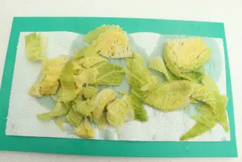 Tortilla de jamón y col : Etapa 3