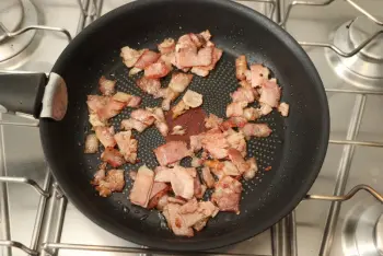 Tortilla de jamón y col : Etapa 5