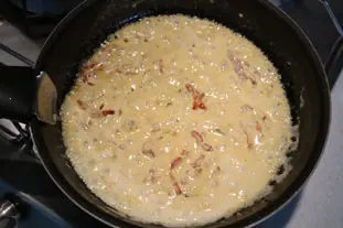 Pasta con crema a la mostaza : Foto de la etapa3
