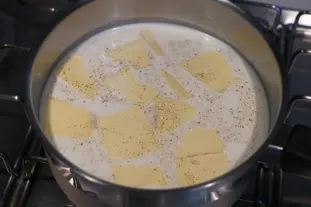 Gnocchi (ñoquis) a la romana  : Foto de la etapa1