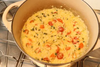 Risotto con calabacines y tomates cherry : Etapa 16