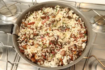 Arroz salteado con setas y jamón : Etapa 14