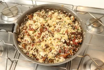 Arroz salteado con setas y jamón : Etapa 15