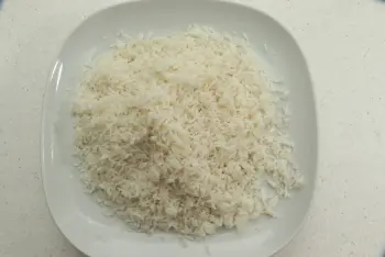 Arroz salteado con setas y jamón : Etapa 3