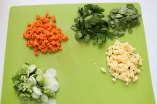 Ensalada templada de coliflor con 2 quesos : Foto de la etapa1