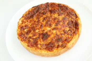 Quiche de col y queso cheddar