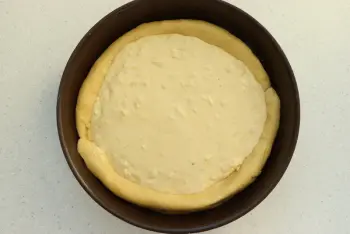 Tarta de brioche con queso Comté