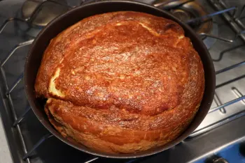 Tarta de brioche con queso Comté