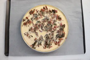 Quiche de acedera y patata