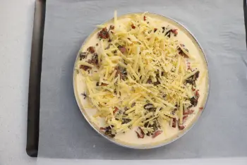 Quiche de acedera y patata