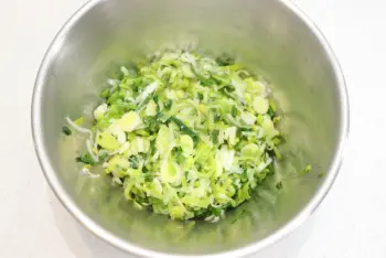 Pastel de sémola con puerros : Etapa 3