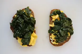 Grilled cheese huevo y espinaca : Foto de la etapa6
