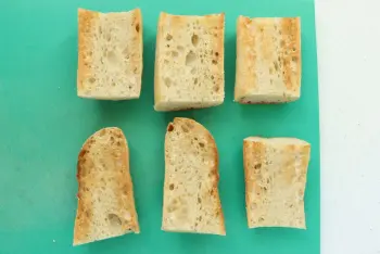 Tartines con calabacín y tomate gratinado : Etapa 9