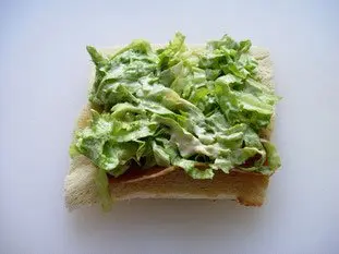 Sandwich club de cangrejo y salmón ahumado : Foto de la etapa8