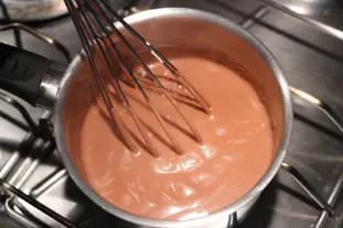 Crema de maicena y chocolate