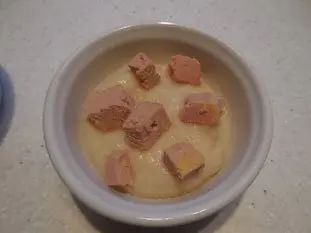 Puré de patacas con foie gras