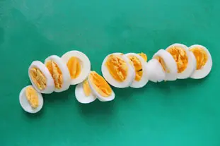 Ensalada de coliflor y huevos duros