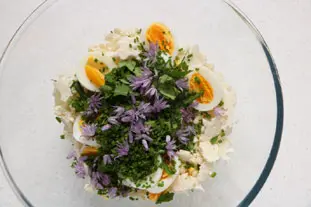 Ensalada de coliflor y huevos duros : Foto de la etapa4