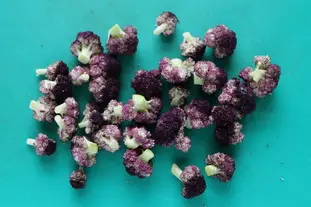 Ensalada de endivias y brócoli violeta : Foto de la etapa2