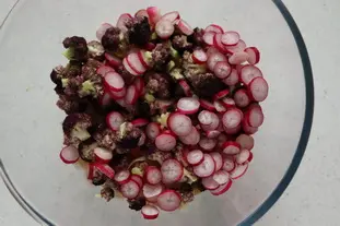 Ensalada de endivias y brócoli violeta