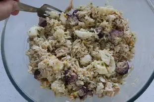 Ensalada de arroz y brócoli violeta : Foto de la etapa6