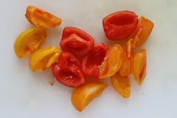 Remoulade de calabacín y tomate