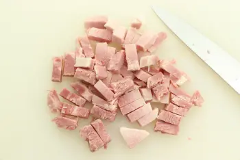 Ensalada crujiente de arroz y jamón : Etapa 1