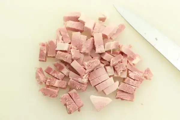 Ensalada crujiente de arroz y jamón