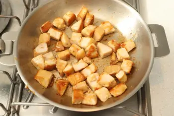 Ensalada de alubias blancas, atún y queso cheddar : Etapa 3