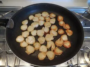 Ensalada templada de vieiras con col : Foto de la etapa4