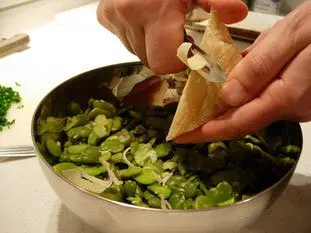 Ensalada de habas con almendras : Foto de la etapa9