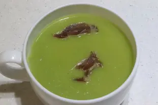 Sopa de puerros y tupinambos