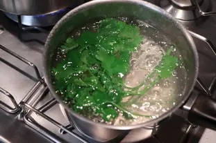 Sopa de apionabo y perejil : Foto de la etapa3