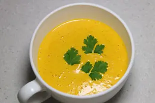 Crema de potimarron y puerros