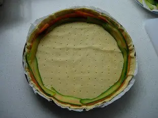 Tarta fina de verduras en rosacea : Foto de la etapa10