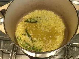 Risotto de guisantes "Mantecare" : Foto de la etapa5
