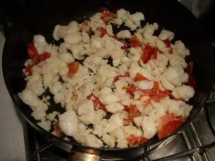 Pétalos de pescado, juliana de verduras y beurre blanc : Foto de la etapa13