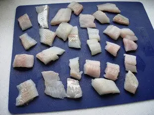 Trocitos de pescado crujientes : Foto de la etapa1